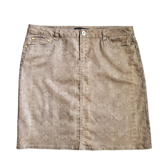 SNAKE PRINT SKIRT SIZE 16 - Picture 1 of 7